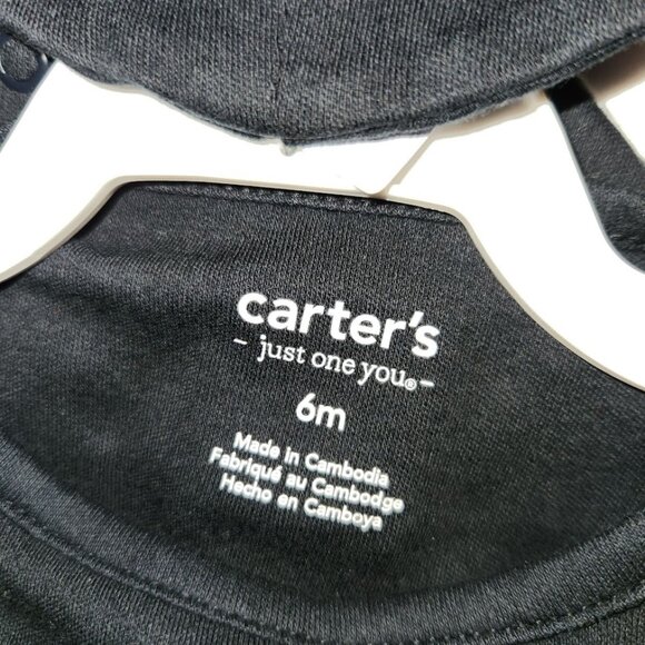 Carter's Baby Halloween Skeleton Jumpsuit w/ Beanie Hat - Size 6m - NWT - Picture 3 of 4